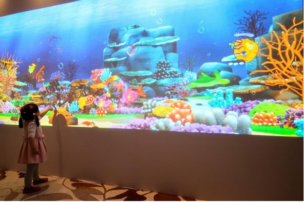 互動多媒體投影，墻面互動投影