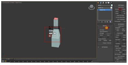 在選擇面進(jìn)行Extrude(擠出)